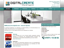 Tablet Screenshot of digitalcreate.de
